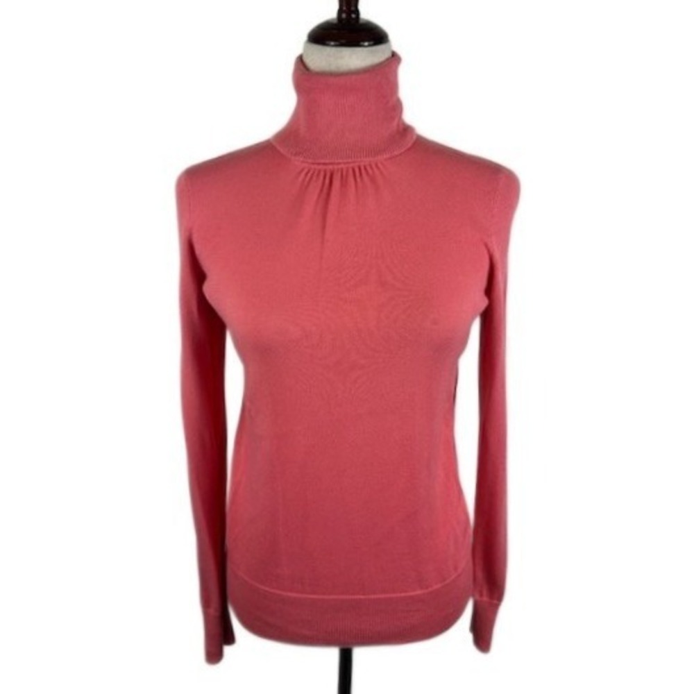 Talbots‎ Pima Cotton Pink Turtleneck Sweater Women's Size Small